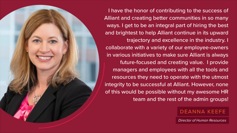 Alliant Engineering Administration Professionals Day highlight - Deanna