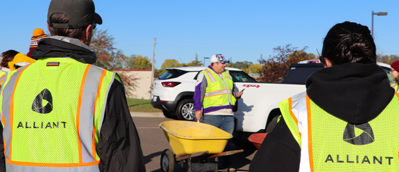 Alliant team members participate in the Adopt-A-Highway program.