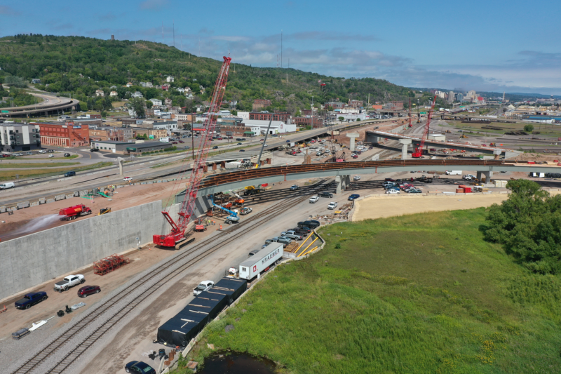 Interchange of I-525 and US 53 with I-35