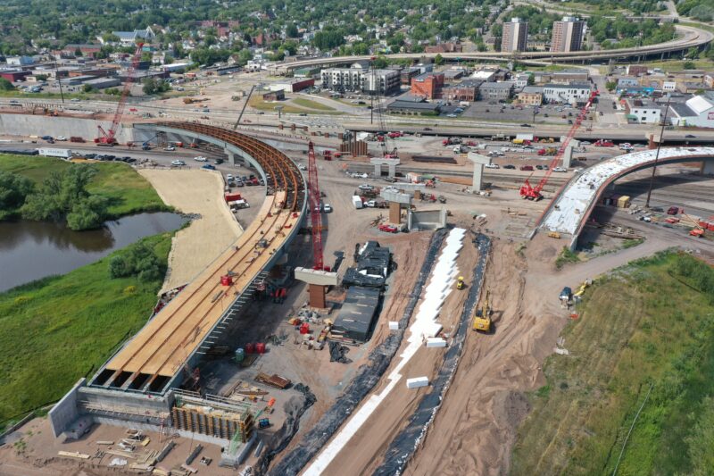 Duluth interchange construction 