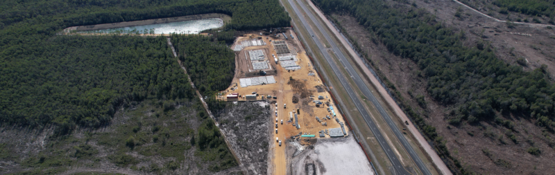 Drone shot of Health Campus